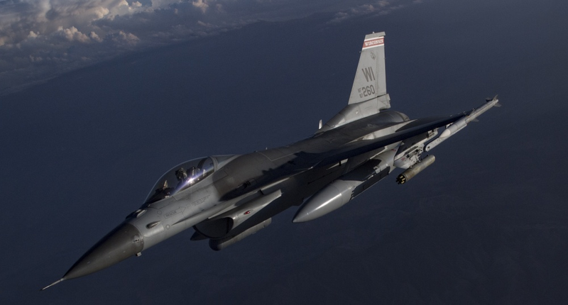 F-16C over Afghanistan, August 2019.